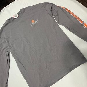 simply southern long sleeve grey and orange